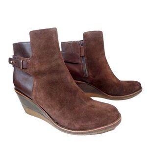 Cole Haan Brown Heeled Boots with Wedge Heel & Nike Air